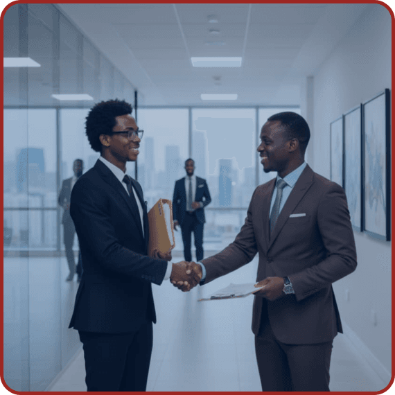 Partnership program handshake